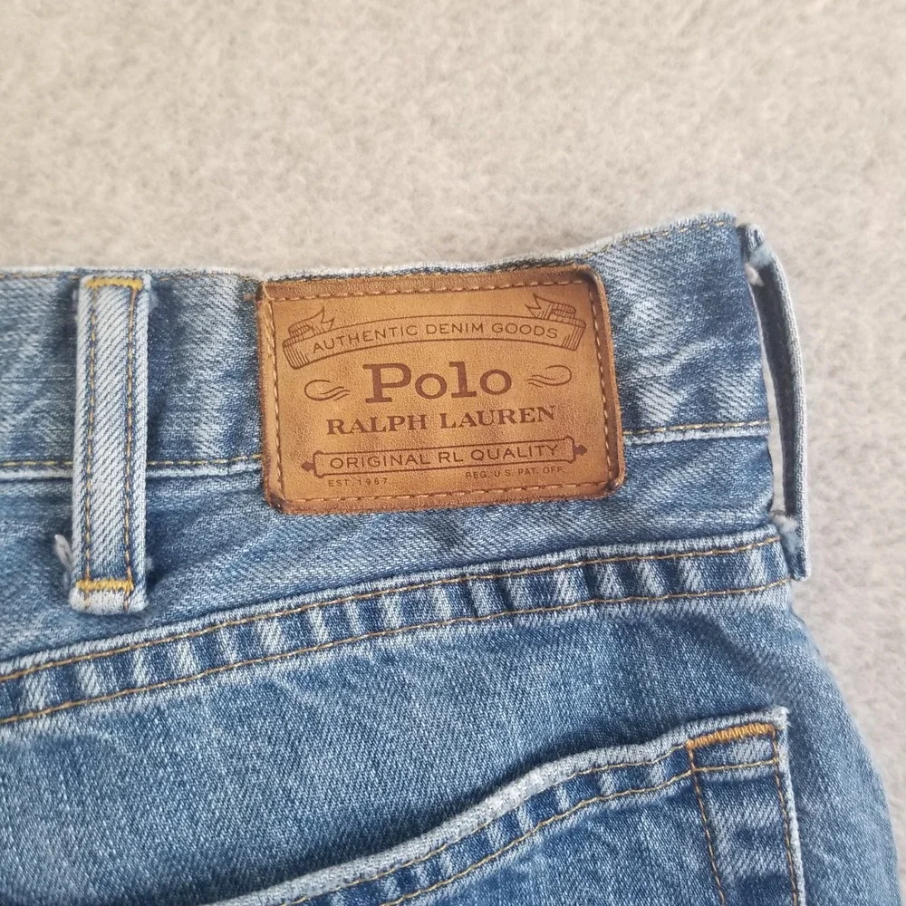 Polo Ralph Lauren Jeans Mens 38x30 Blue Hampton Relaxed Straight Classic
